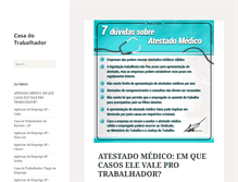 Tablet Screenshot of casadotrabalhador.org